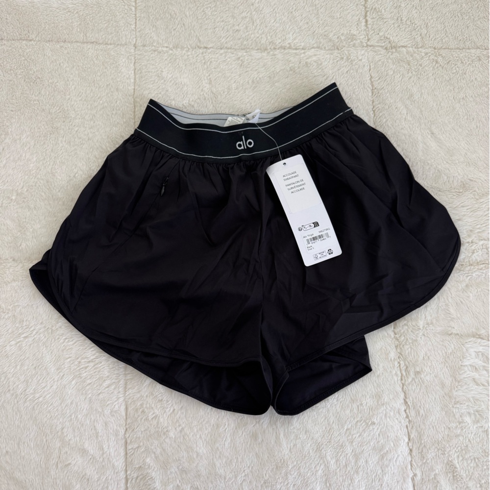 ALO Yoga Black Athletic Shorts